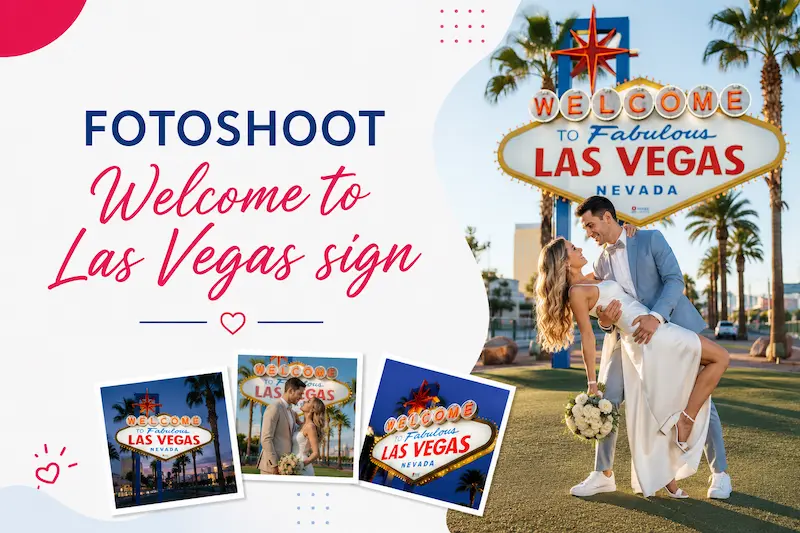 Fotoshoot Welcome to Las Vegas sign